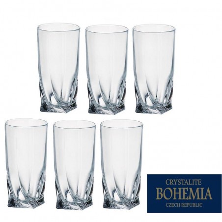 Bohemia Quadro komplet szklanek long 350 ml